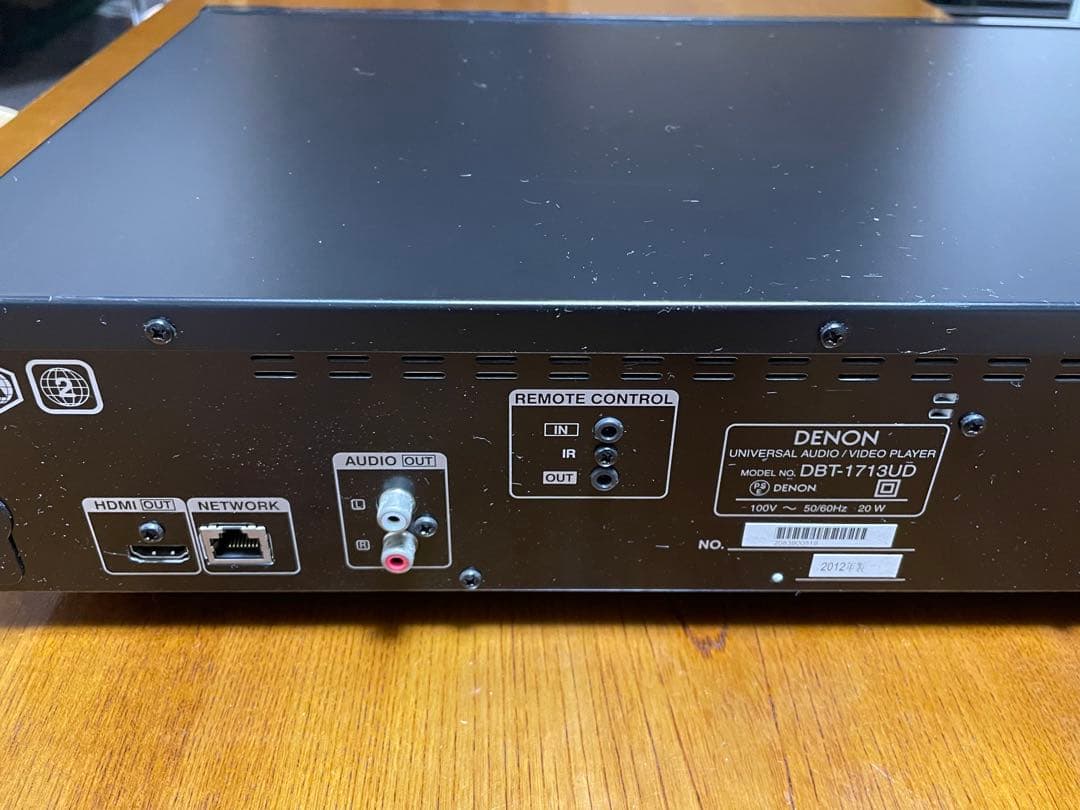 DENON DBT-1713UD ユニバーサルブルーレイディスクプレーヤー DENON DBT-1713UD ユニバーサルブルーレイディスクプレーヤー