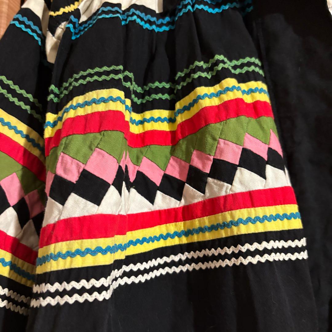 vintage ヴィンテージ セミノール パッチワーク ジャケット 古着 黒 vintage ヴィンテージ セミノール パッチワーク ジャケット 古着