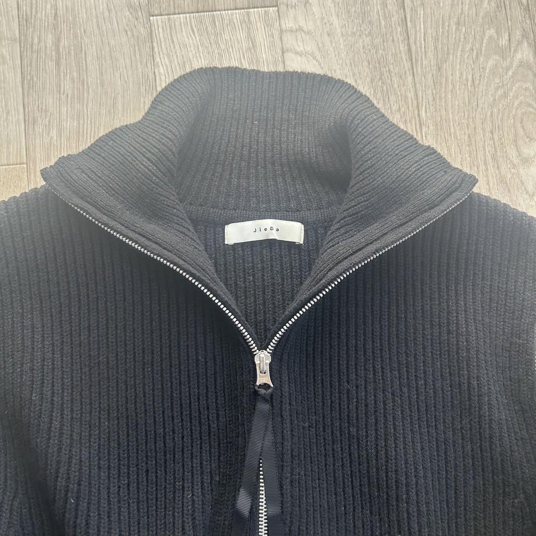 JieDa 2WAY ZIP UP KNIT ブラック 1サイズ トップス