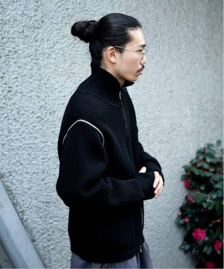 JieDa 2WAY ZIP UP KNIT ブラック 1サイズ トップス