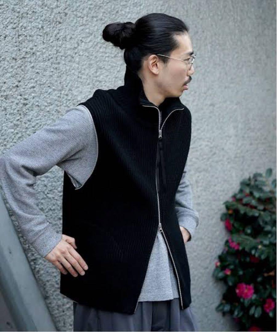 JieDa 2WAY ZIP UP KNIT ブラック 1サイズ トップス