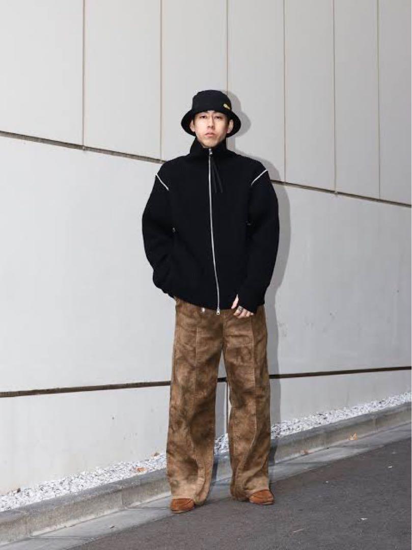 JieDa 2WAY ZIP UP KNIT ブラック 1サイズ トップス