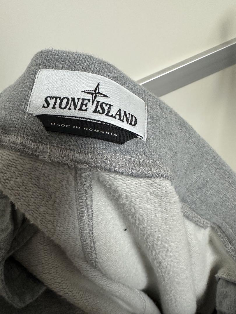 STONE ISLAND グレー ジョガーパンツ