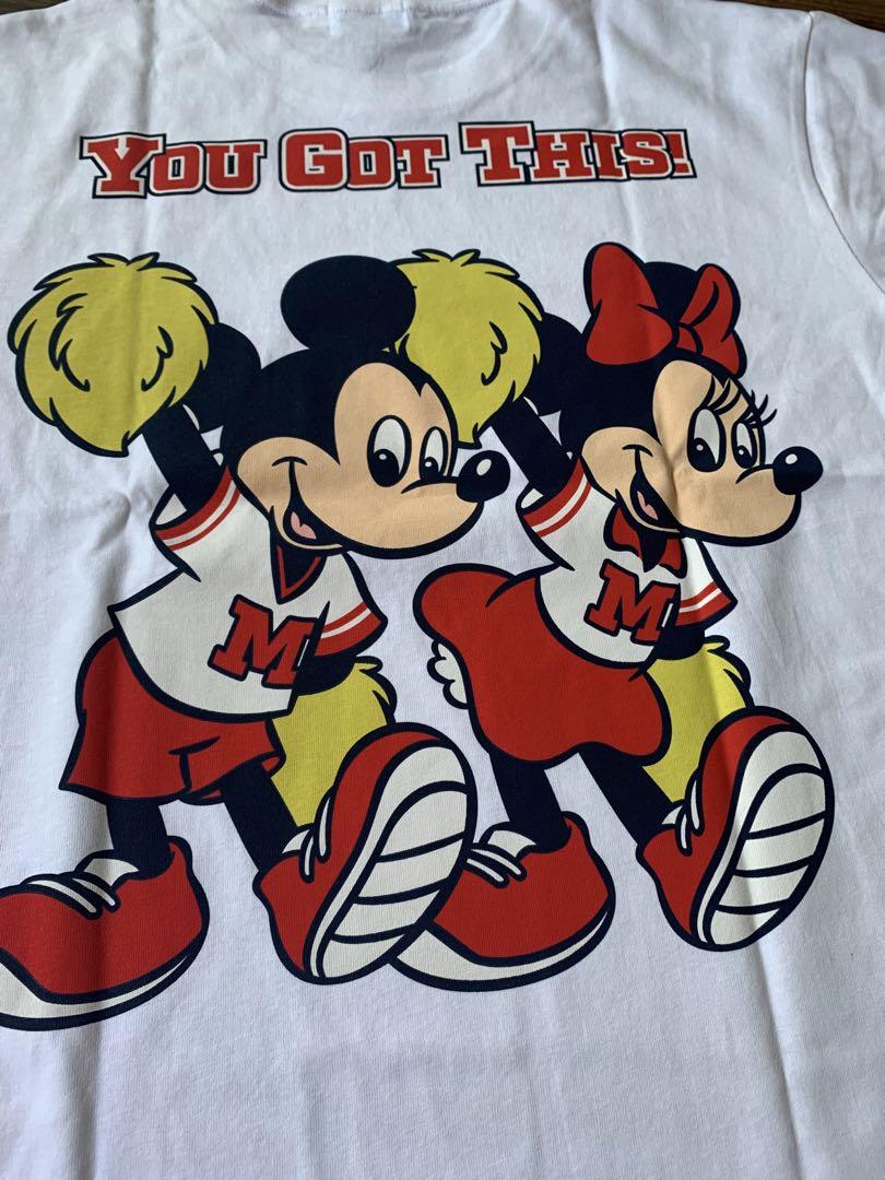 ディズニーTシャツ チア ミッキー、ミニー ユニセックス Sサイズ