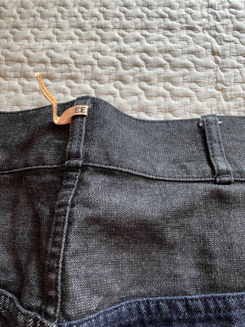 値下げ中！コムデギャルソンオム パッチワークデニムパンツ M コムデギャルソン オムCOMME des GARCONS HOMME ロゴレザー
