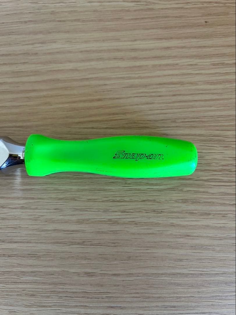 Snap-on3/8 フレックスショートラチェット緑グリップ FHKFD80A