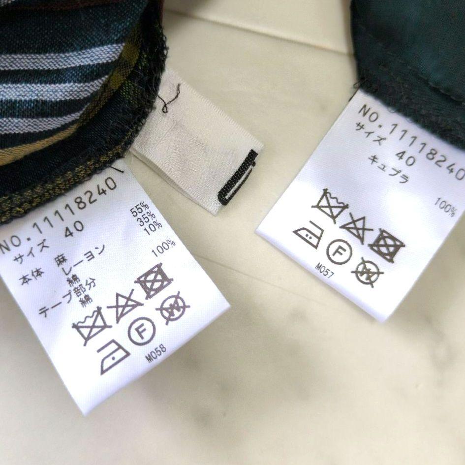 t.b センソユニコ　チェック ワンピース チュニック　麻混　インナーキャミ付き t.b センソユニコ チェック ワンピース チュニック 麻混
