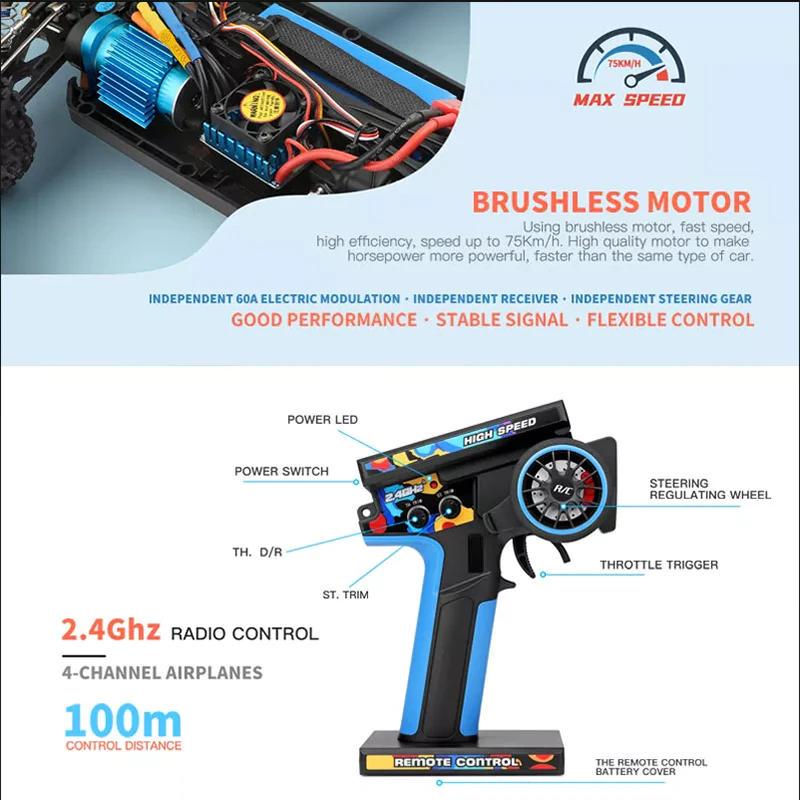 【ジャンク新品】WLtoys 124007 4WD ブラシレスモーター ​​⑰
