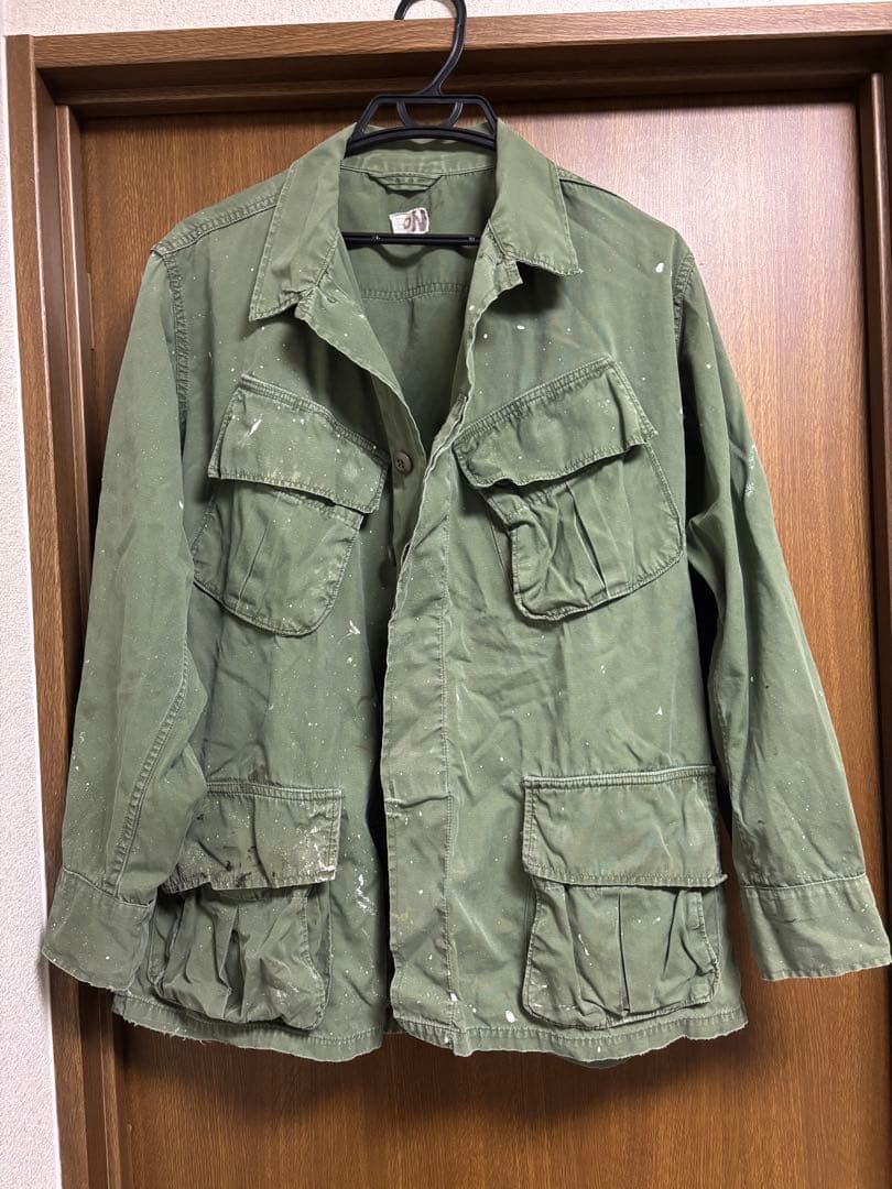 M-S 米軍実物 ジャングルファティーグ 3rd ジャケット 1960年L MILITARY