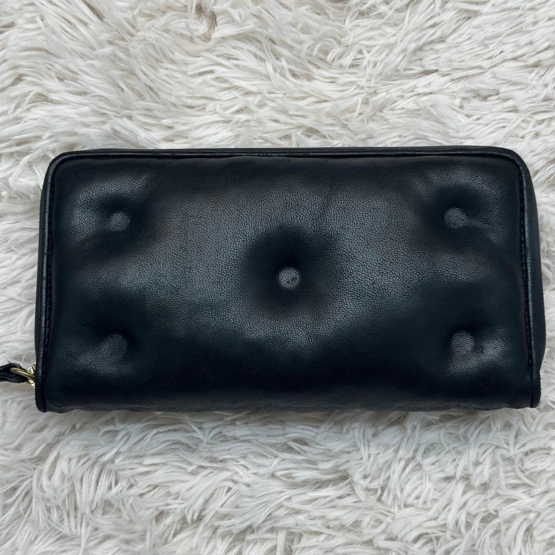 定番✨マルジェラ グラムスラム カレンダー ラウンドファスナー レザー 黒