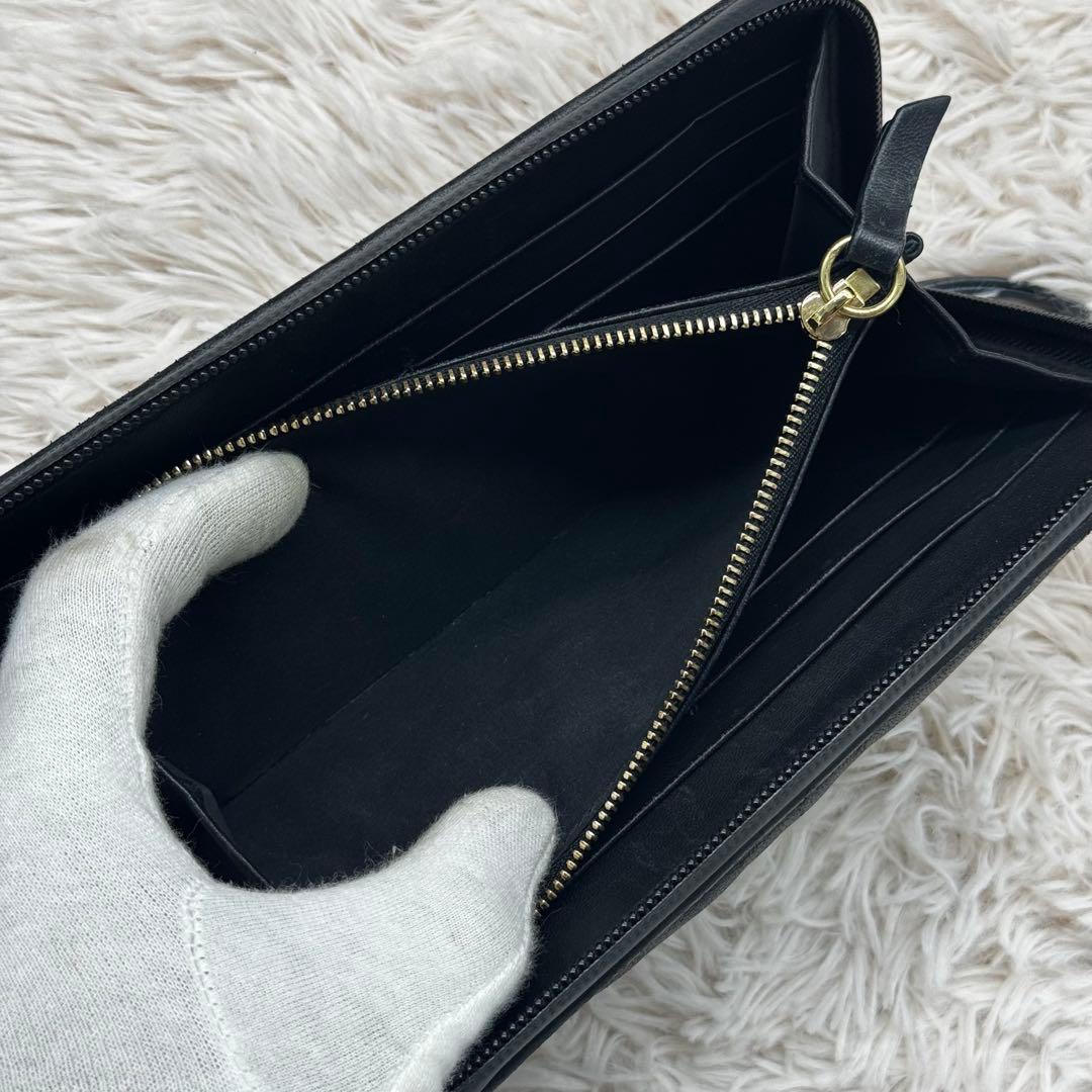 定番✨マルジェラ グラムスラム カレンダー ラウンドファスナー レザー 黒