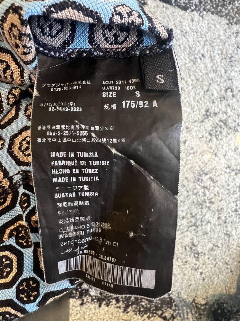 PRADA プラダ 半袖ポロシャツ Sサイズ 希少柄　レトロ柄　ビンテージ