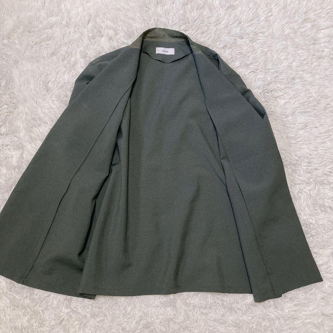 【美品】marka マーカ LAPELLESS SHIRT JACKET