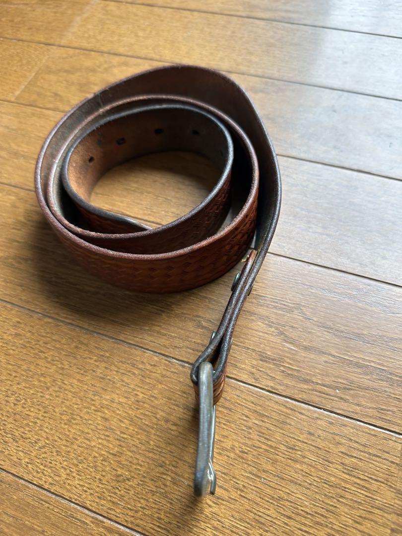 Levi's イタリア レザーベルト BOVINE LEATHER バケット