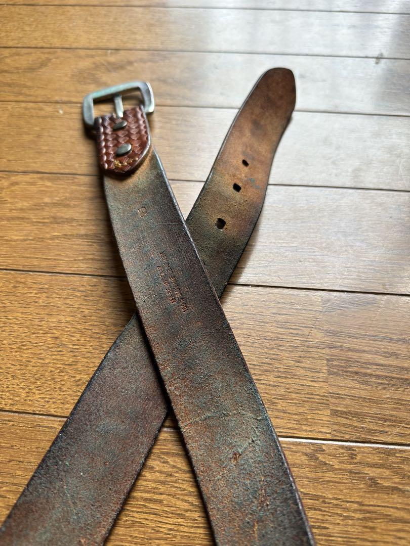 Levi's イタリア レザーベルト BOVINE LEATHER バケット