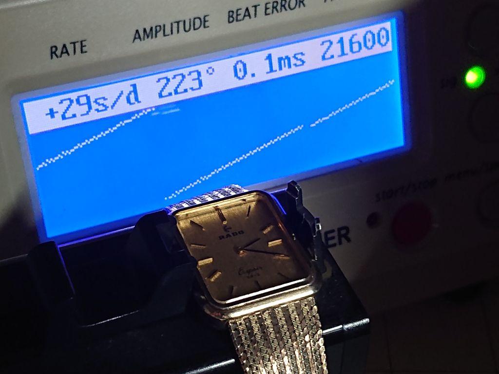 銀無垢時計 RADO 手巻き エスポワール SR-E 横27ミリケース