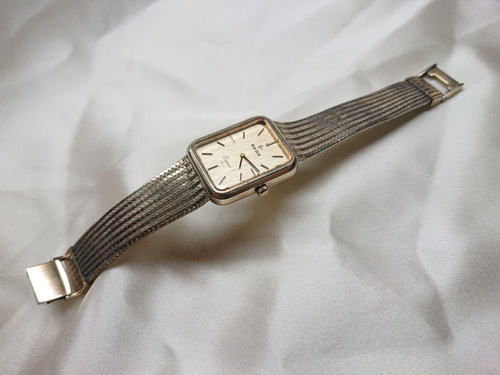 銀無垢時計 RADO 手巻き エスポワール SR-E 横27ミリケース