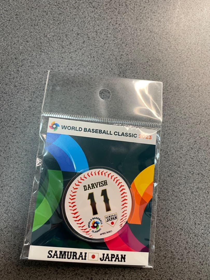 侍ジャパン 2023 WBC ピンバッチ ダルビッシュ選手 2種セット 侍JAPAN✖︎WBC 選手ピンバッチ ダルビッシュ選手 - メルカリ