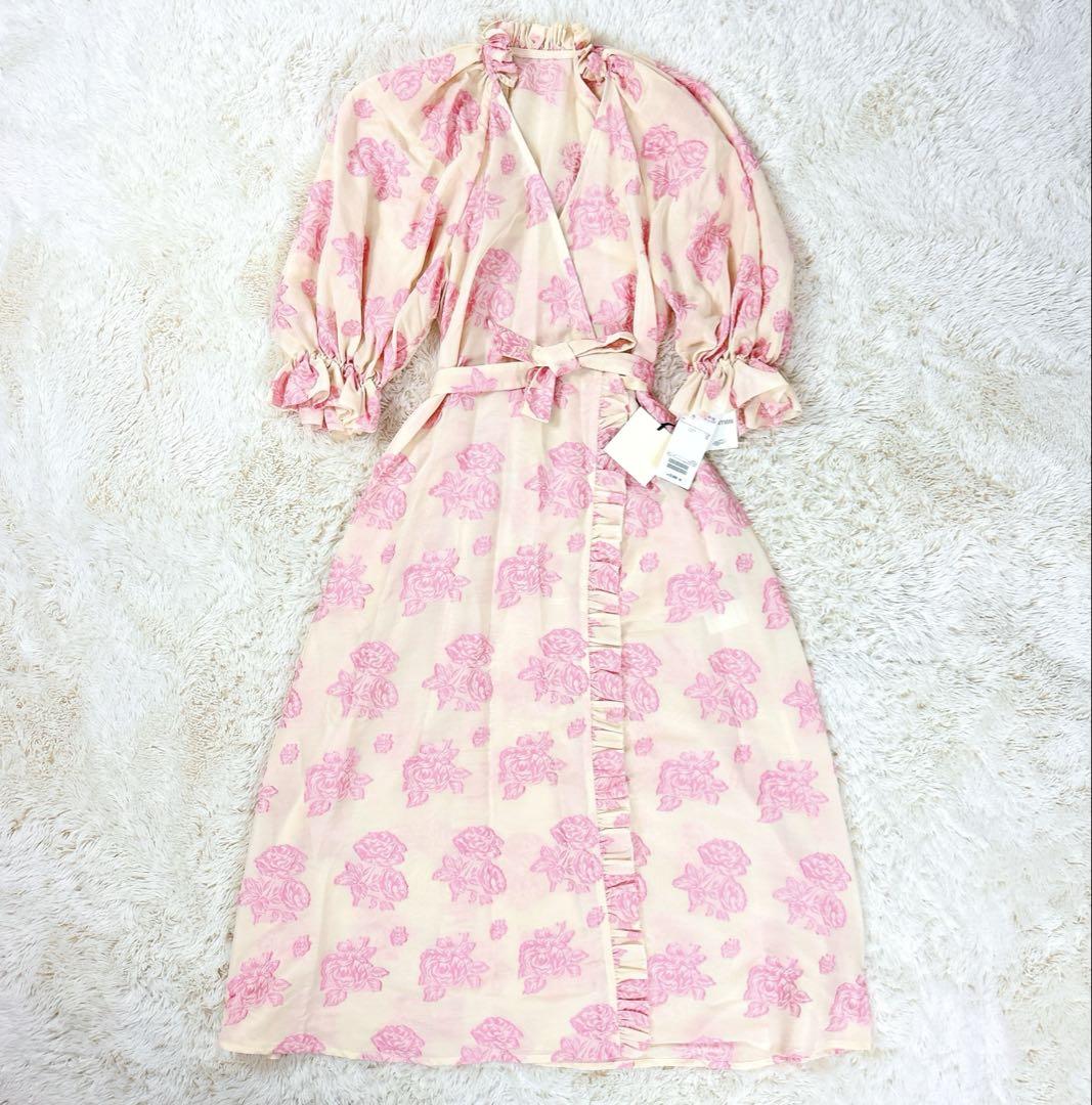 タグ付き未使用品　maturely flower jacquard dress
