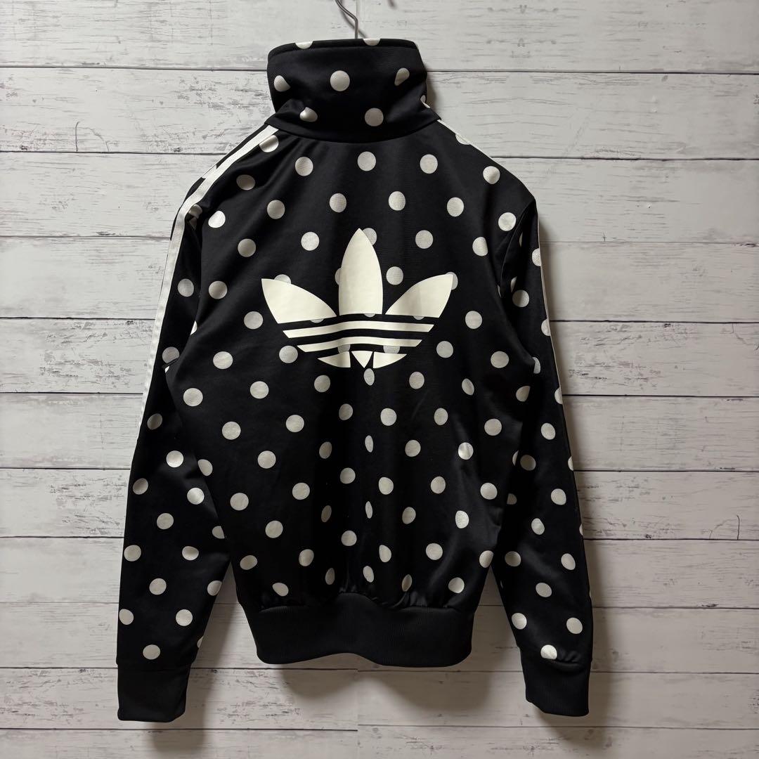 adidas トラックジャケット ドット柄ジャージ レディース L