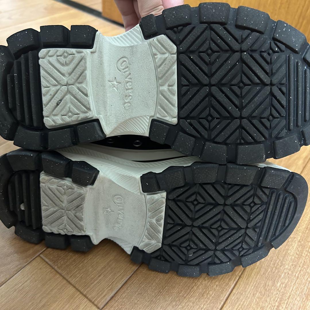 ALL STAR ブラック ハイカットスニーカー 厚底