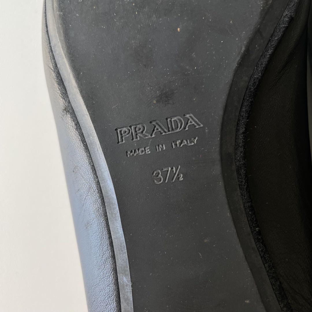 【K】PRADA Leather Low Heels