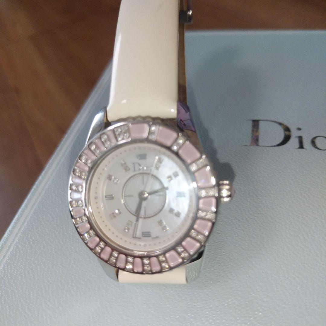 美品&逸品【Dior クリスチャンディオール クリスタル 腕時計 レディース】