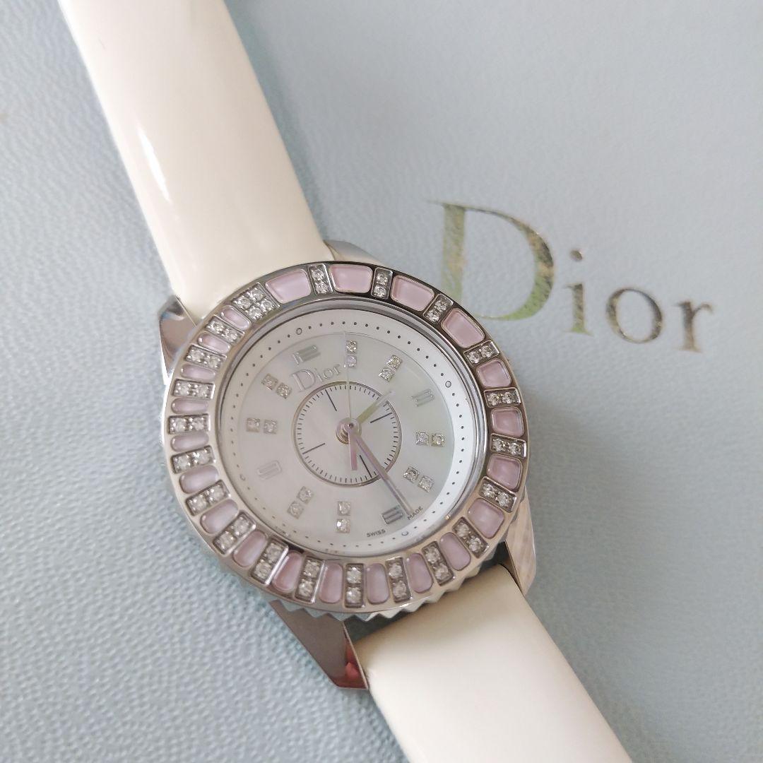 美品&逸品【Dior クリスチャンディオール クリスタル 腕時計 レディース】