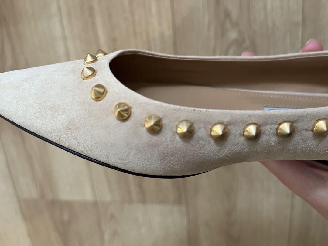 PELLICO スタッズ付きパンプス ベージュ　37