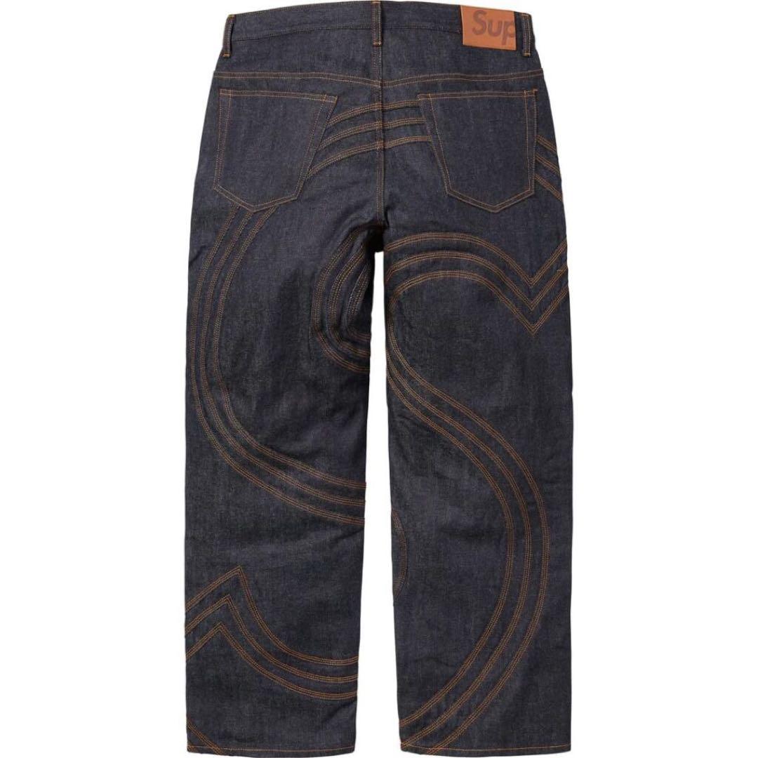 Supreme S Logo Rigid Baggy Jean Rigid青36