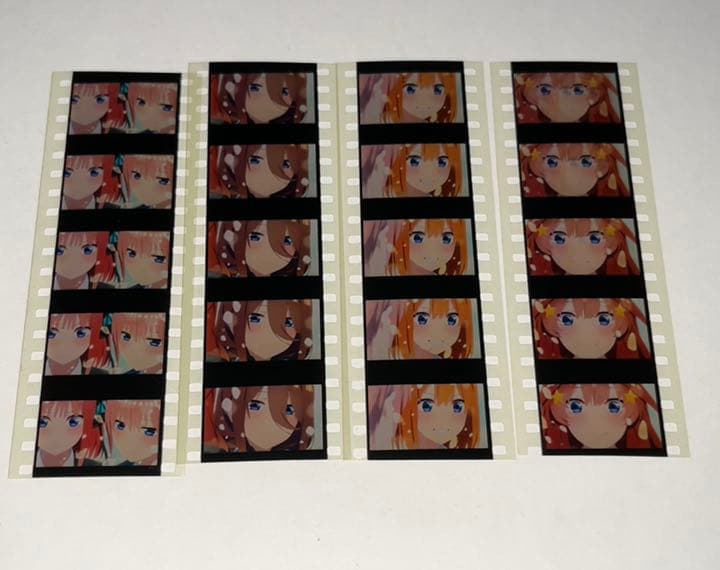 五等分の花嫁 生コマ フィルム 第6弾 映画 特典 一花 ニ乃 三玖 四葉