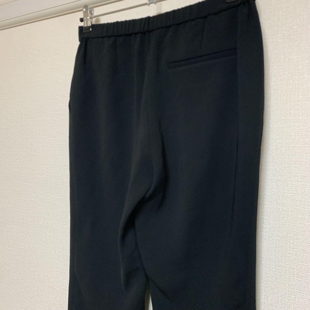 【美品】セオリー　パンツスーツ　現行　ノーカラー　ブラック　2 セットアップ