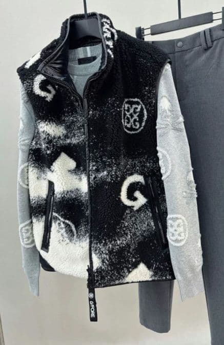 G FORE ゴルフ メンズ ファーベスト 両面着 ベスト 2wayXL(LL)