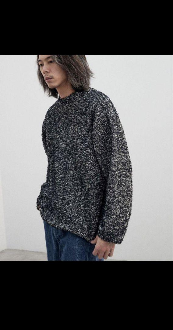 Lidnm　TWEED KNIT PO COAL BLACK