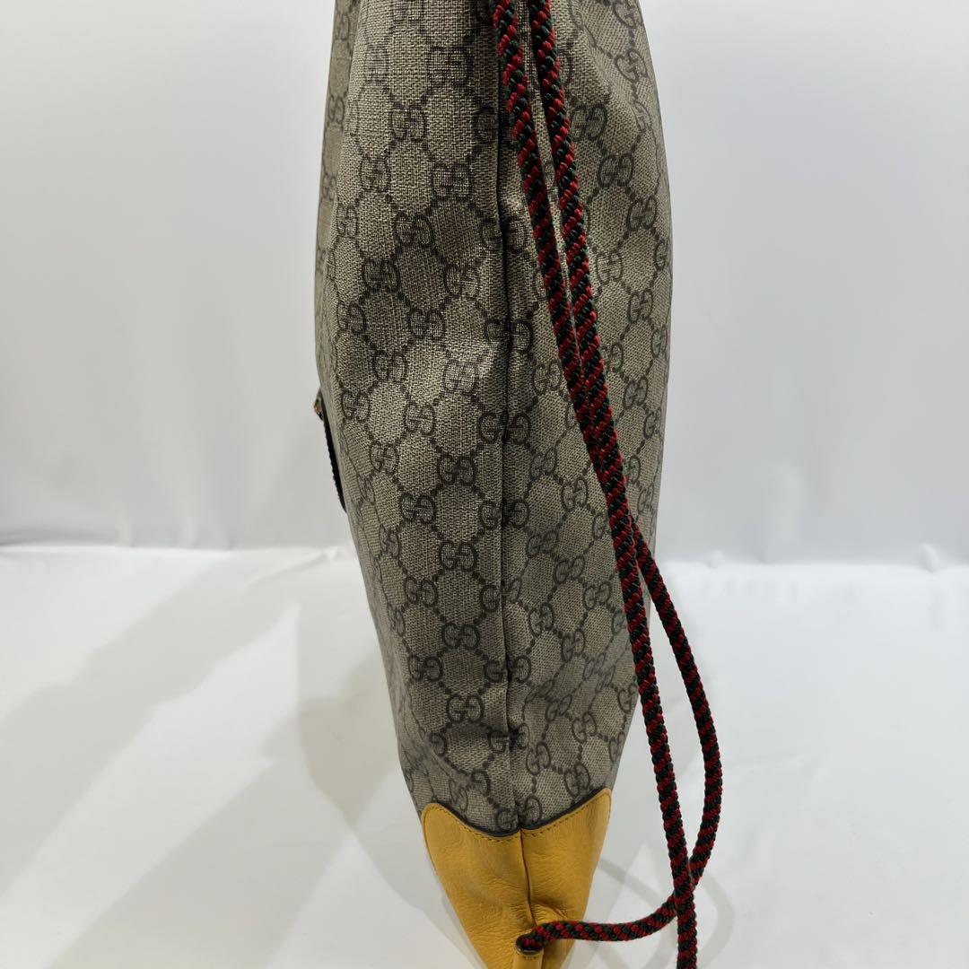 美品✨GUCCI GGスプリーム リュックサックドローストーリング GUCCI - GUCCI グッチ GGスプリーム ドローストリング タイガー