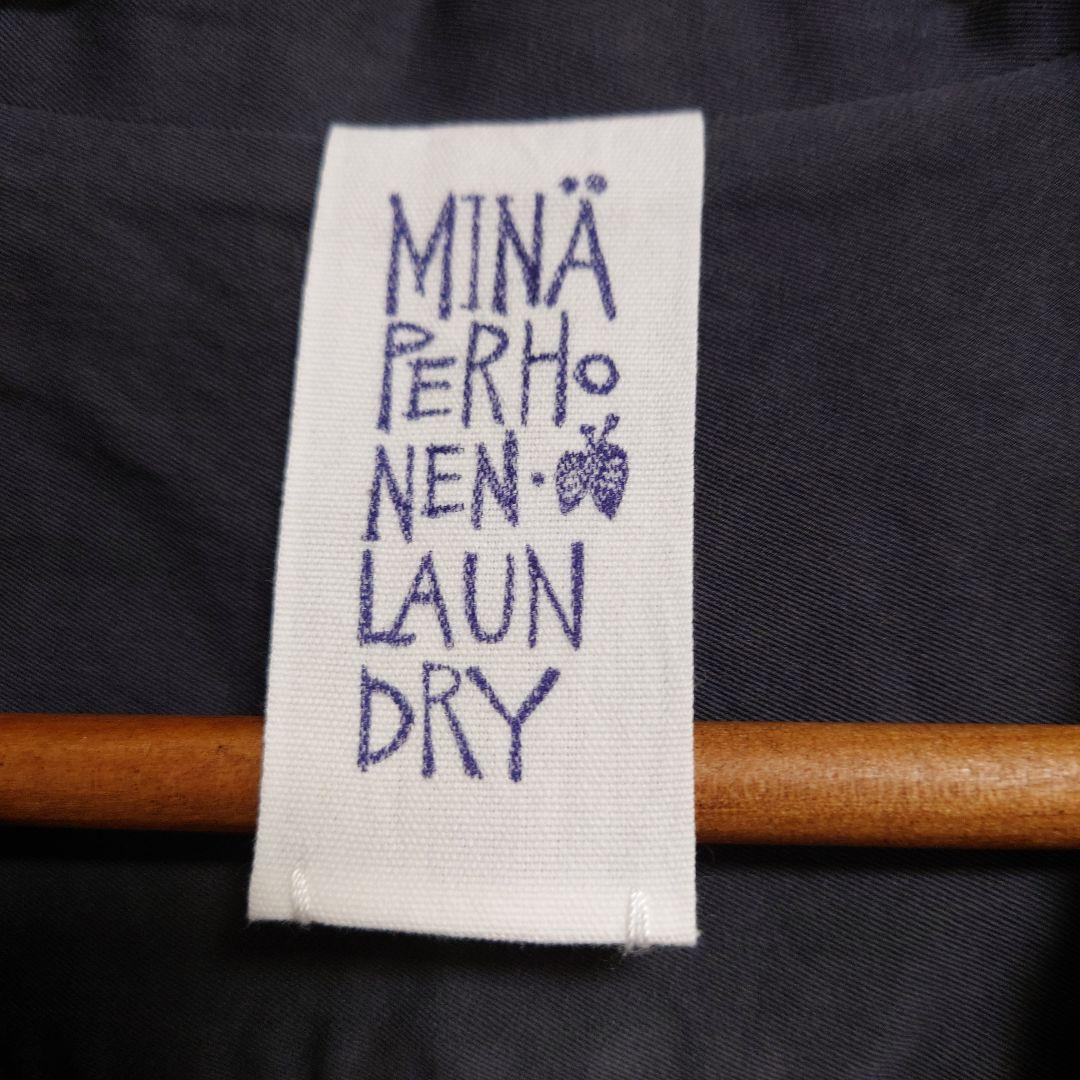 美品⚮̈ミナペルホネン plus プラス 刺繍 スプリングコート
