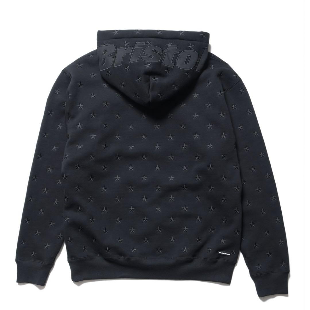 トップス 24AW FCRB ALL OVER STAR SWEAT HOODIE