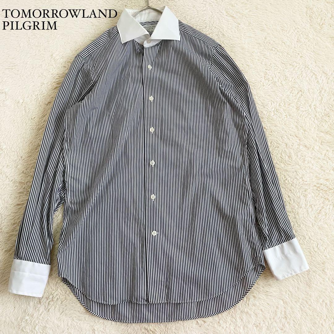 20 トゥモローランピルグリム ストライプ 長袖 ドレスシャツ