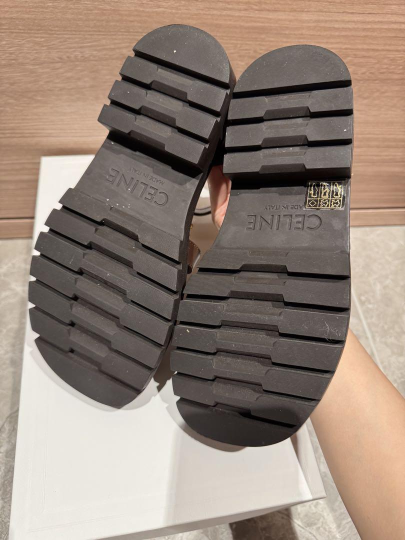 美品CELINE ブラウン 厚底サンダル37 - メルカリ