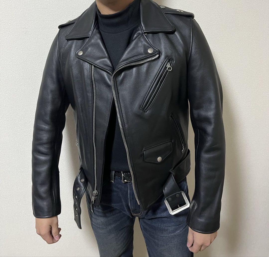 大特価！美品　Schott　613UST　ワンスター　ダブルライダース　38