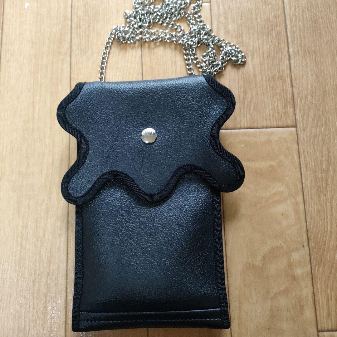 ノリエノモト　スマホショルダー　黒