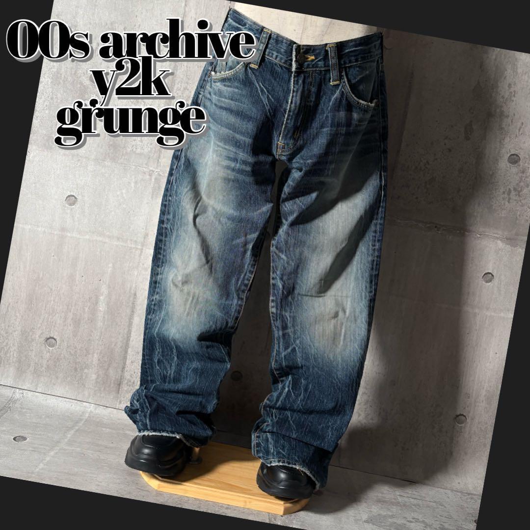 00s archive edwin denim fade y2k grunge