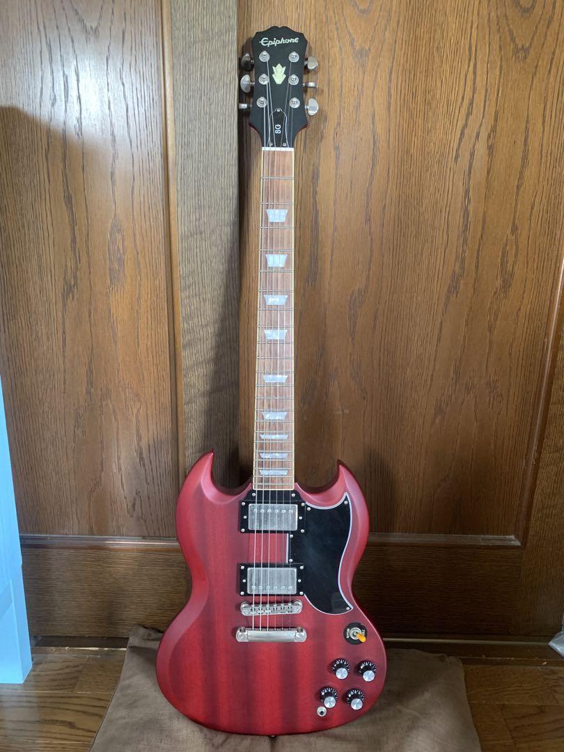 Epiphone 1966 G-400 Electric Guitar, Fa ded Worn Cherry | Polska