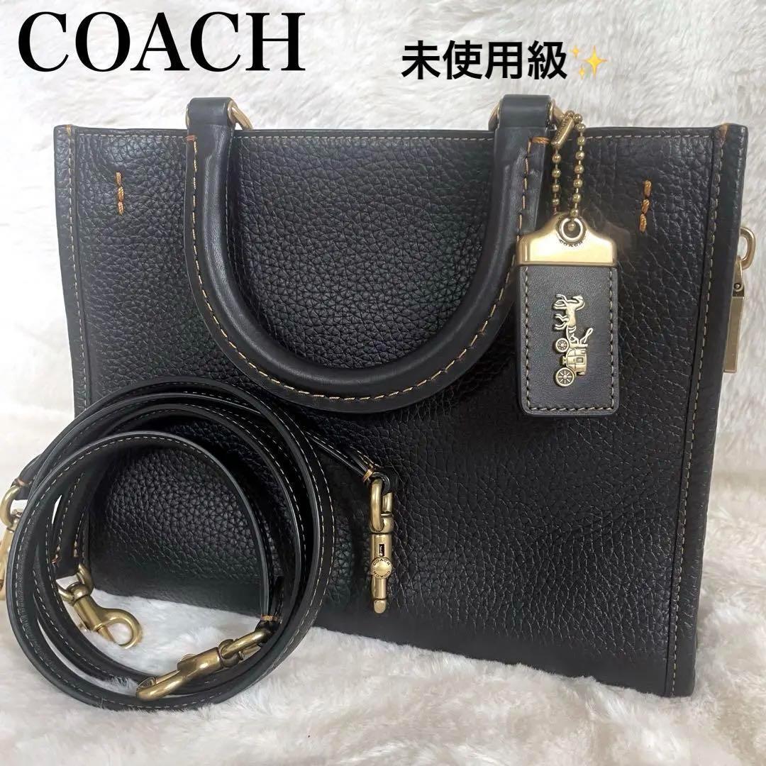 贅沢品 リジェネラティブ 希少/完売品】COACHローグ25 レザー 未 バッグ バッグ