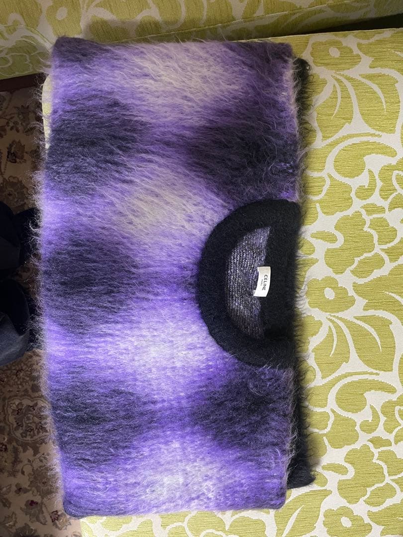 celine argyle mohair sweater メンズ S