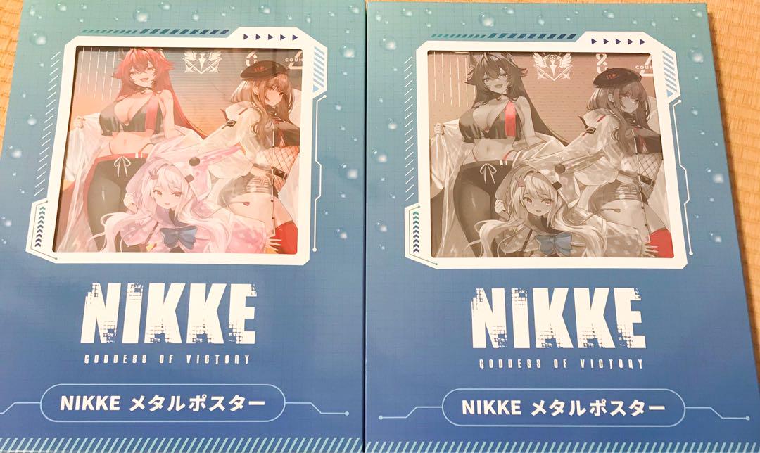 勝利の女神：NIKKE メタルポスター レッドフード ラピ アリス