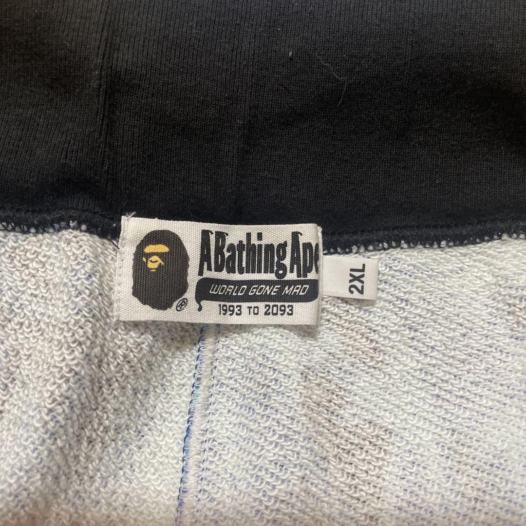 藍*流様 希少 A BATHING APE フレイム スウェット ハーフパンツ