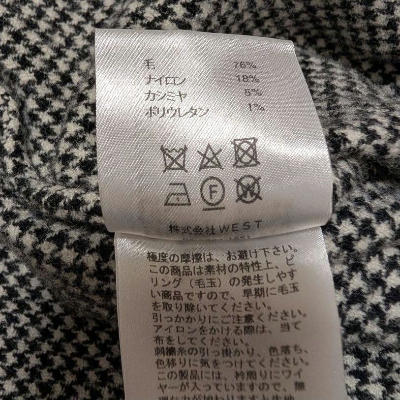 ブルーバードブルバード 千鳥格子 チェック ロングシャツワンピース М