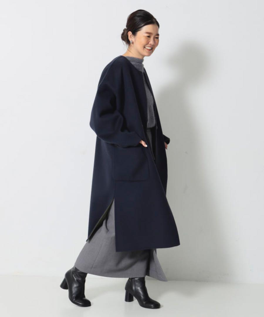 Demi-Luxe BEAMS ウール リバー ロングコート