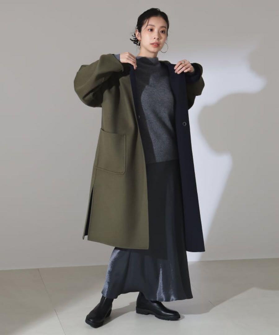 Demi-Luxe BEAMS ウール リバー ロングコート